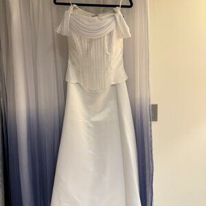Jessica McClintok white formal gown